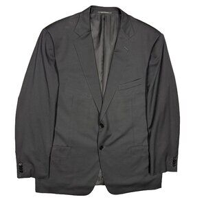 Ermenegildo Zegna Blazer Black Wool Sport Coat Switzerland 50R